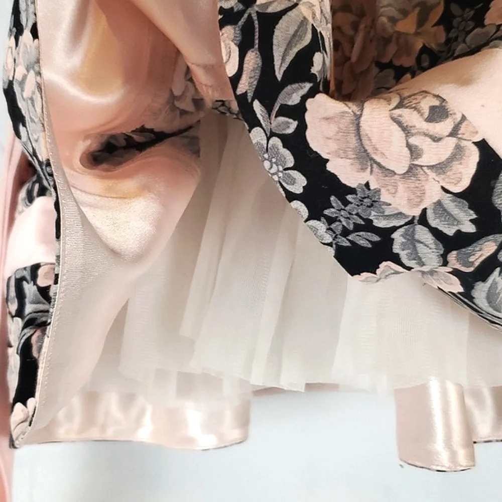 Vintage Neiman Marcus Helena Pink Floral‎ Dress
